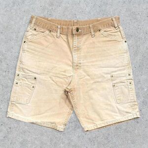 Vintage 80’s Big Smith Denim Khaki Carpenter Shorts Jorts